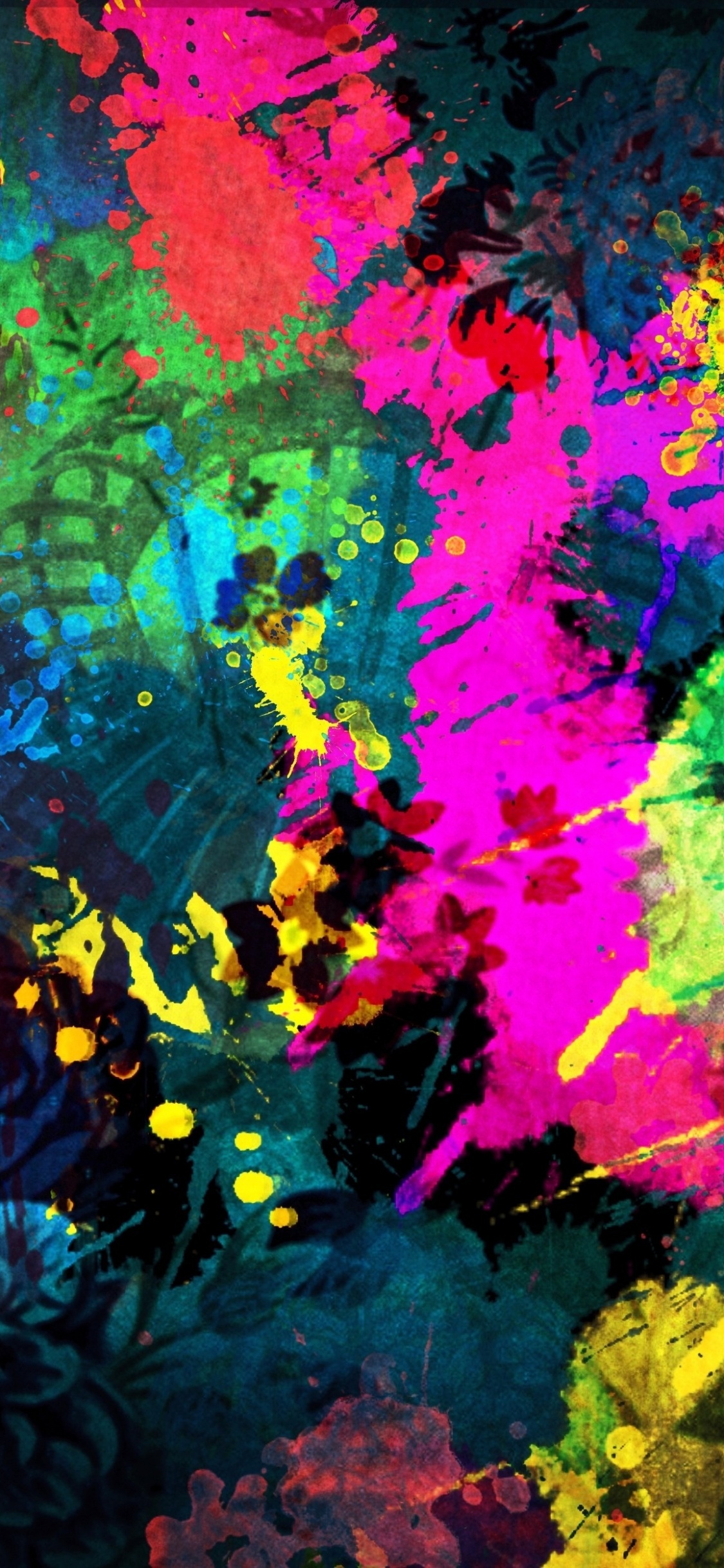 Обои живопись, психоделическое искусство, арт, фрактальное искусство, визуальное искусство в разрешении 1125x2436