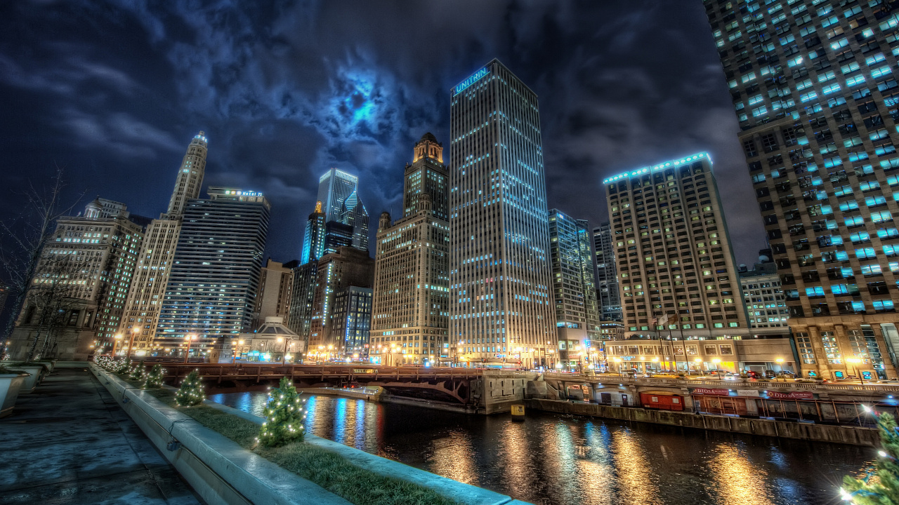 Обои городской пейзаж, город, метрополия, городской район, ориентир в разрешении 1280x720