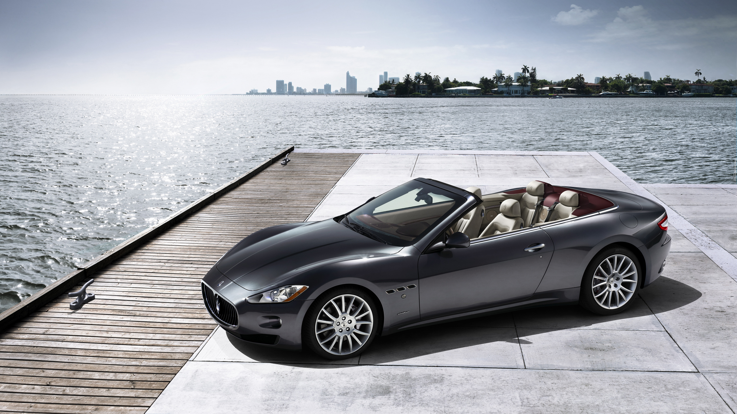 Обои Мазерати, Кабриолет, Мазерати Получил, авто, maserati granturismo в разрешении 2560x1440