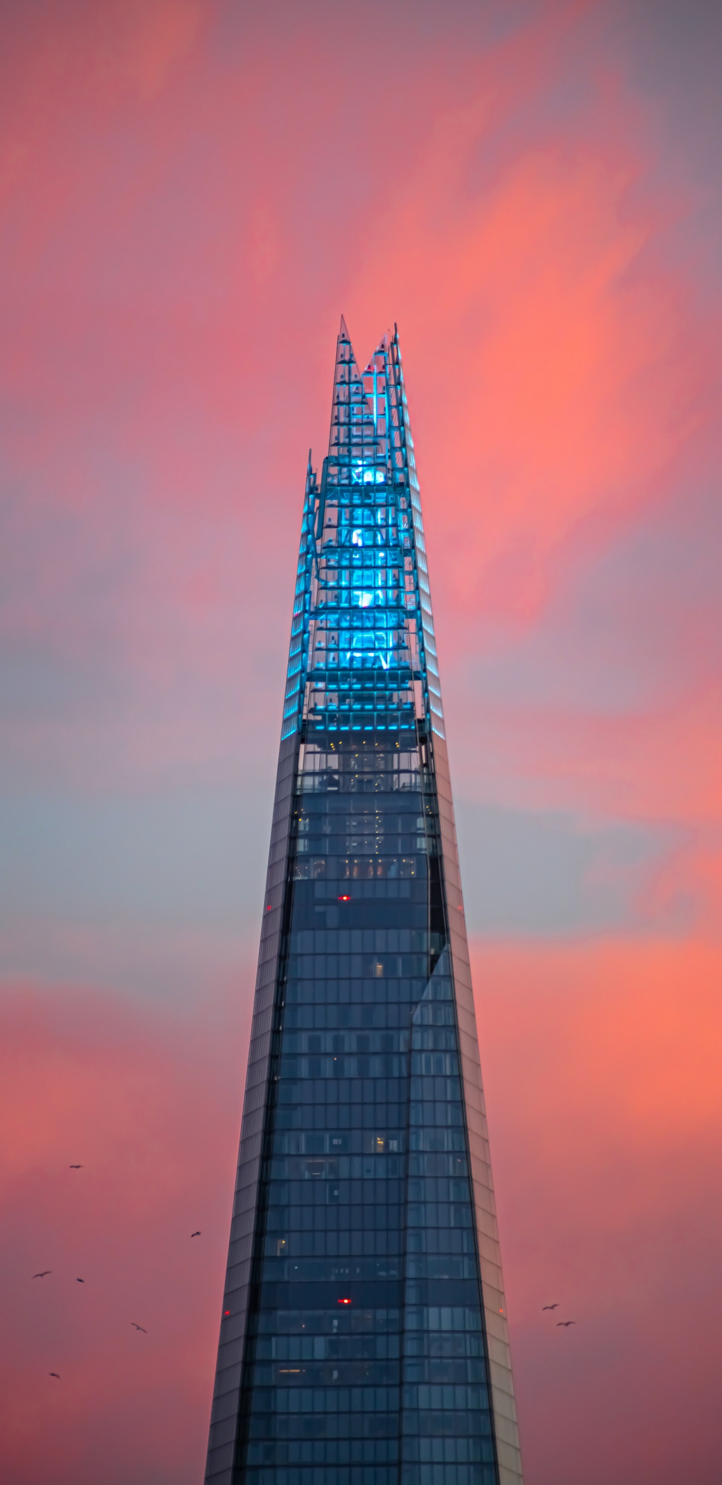 Обои вышка, архитектура, облако, небоскреб, здание в разрешении 1440x2960