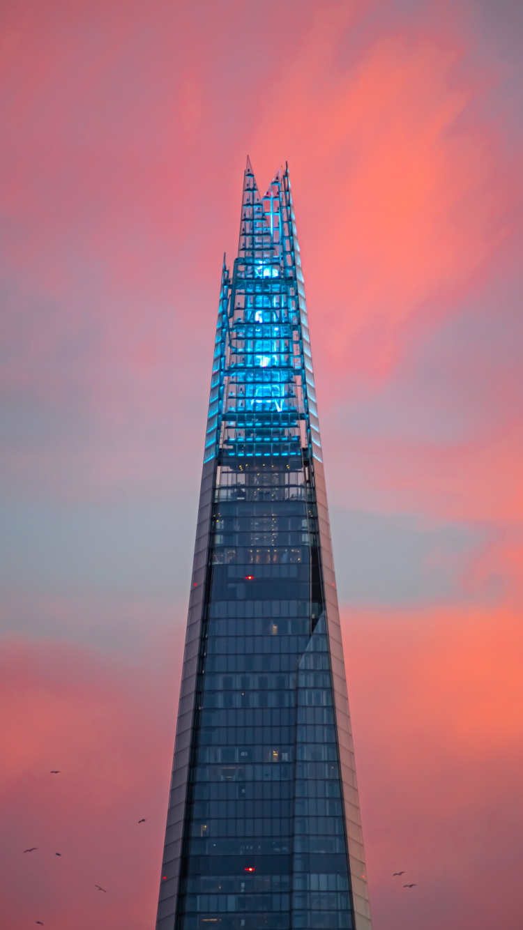 Обои вышка, архитектура, облако, небоскреб, здание в разрешении 750x1334