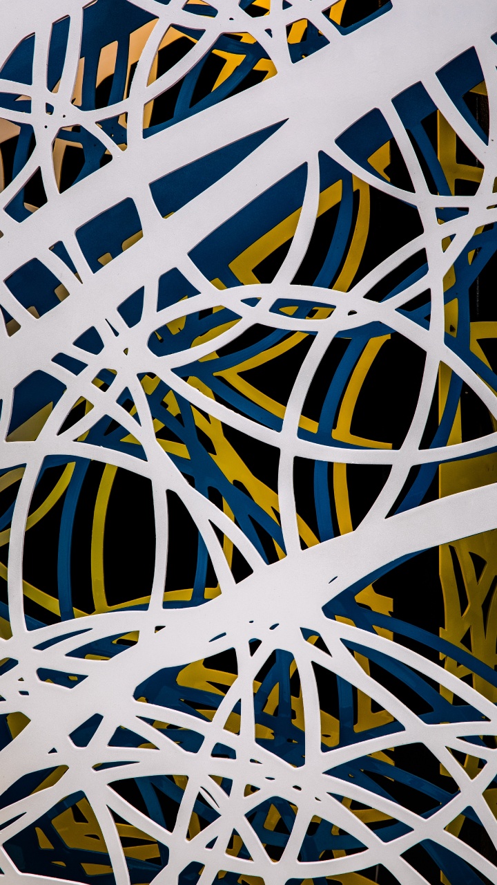 Обои металл, круг, узор, симметрия, линия в разрешении 720x1280