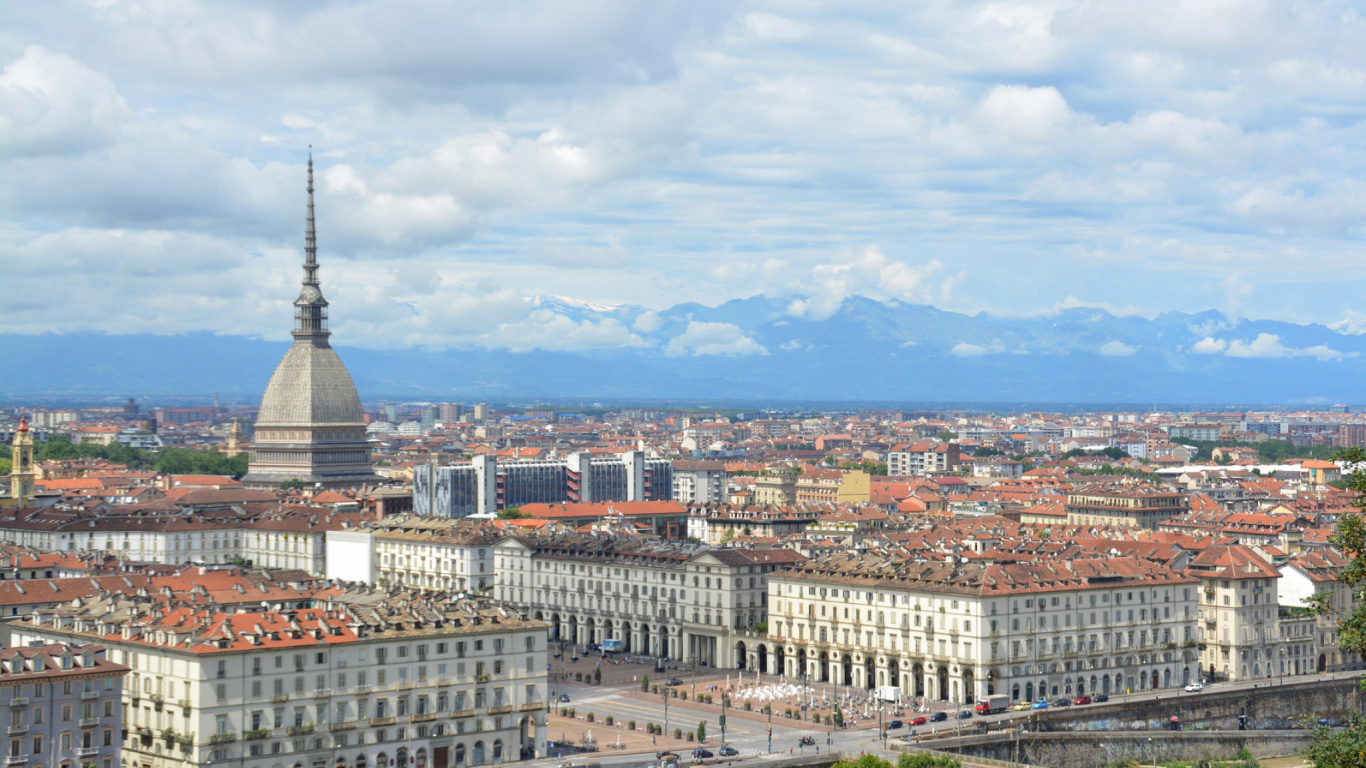 Обои город, городской район, ориентир, городской пейзаж, небо в разрешении 1366x768
