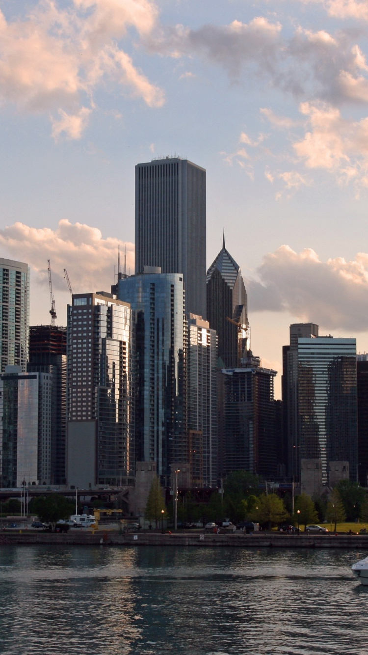 Обои Чикаго, Атланта, небоскреб, город, городской пейзаж в разрешении 750x1334