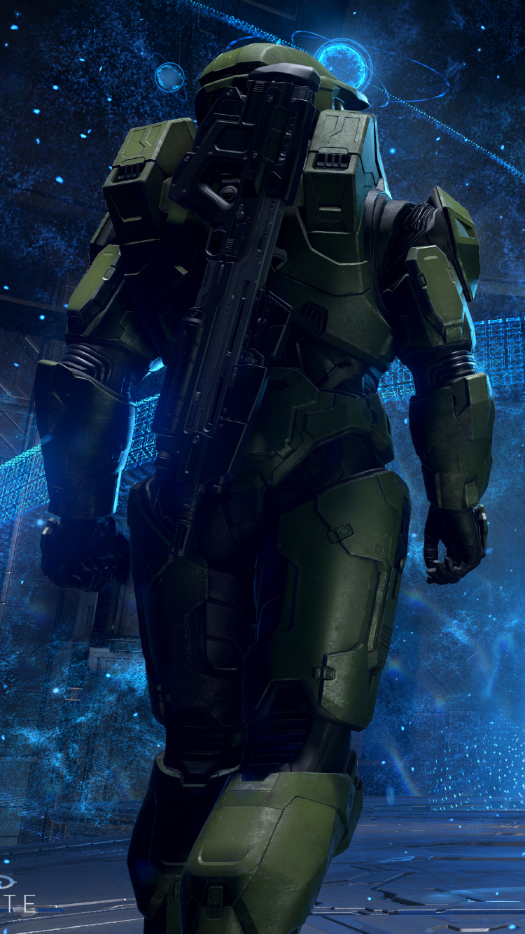 Обои Гало Бесконечно, мастер чиф, xbox one, Цифровой композитинг, космос в разрешении 750x1334