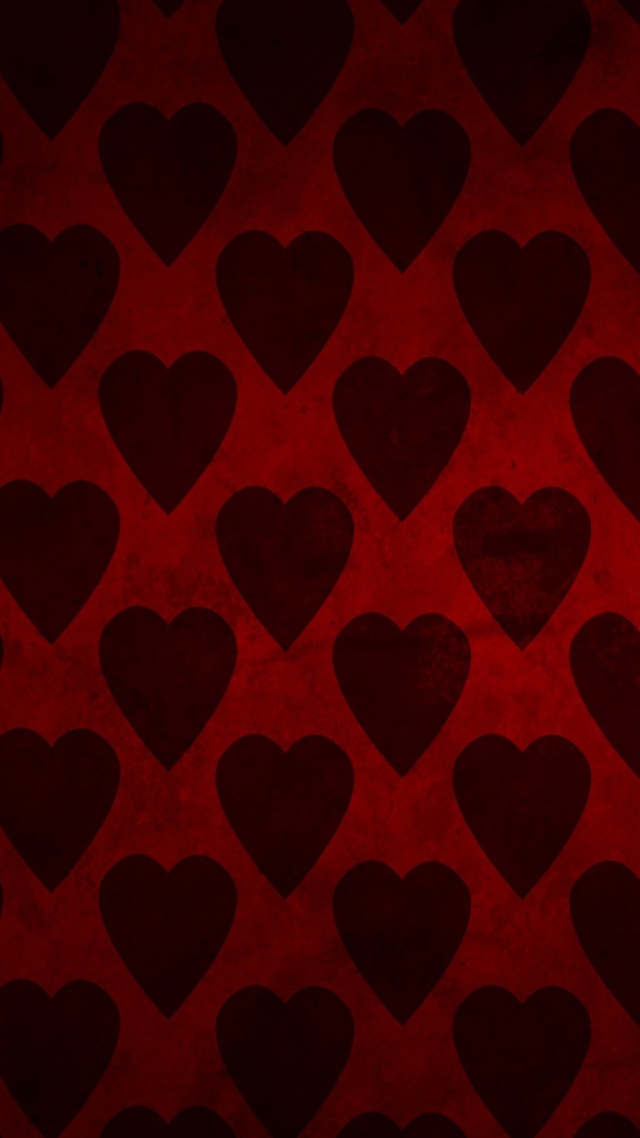 Обои узор, дизайн, красный цвет, симметрия, черный в разрешении 720x1280