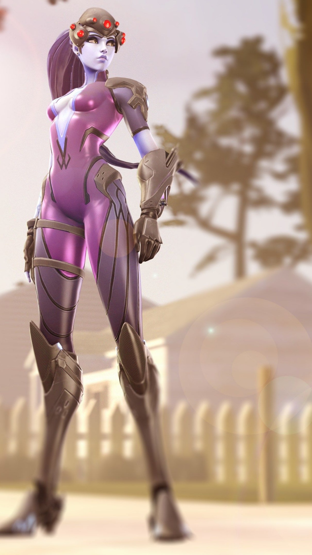 Обои Роковая вдова, Overwatch, Лена Окстон, дерево, растение на телефон  Android, 1080x1920 картинки и фото бесплатно