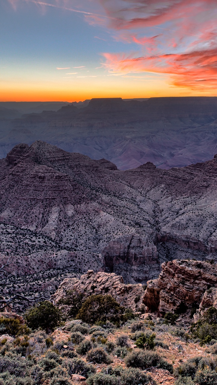 Обои национальный парк Гранд каньон, большой каньон, национальный парк глейшер, гора, дикая местность в разрешении 720x1280