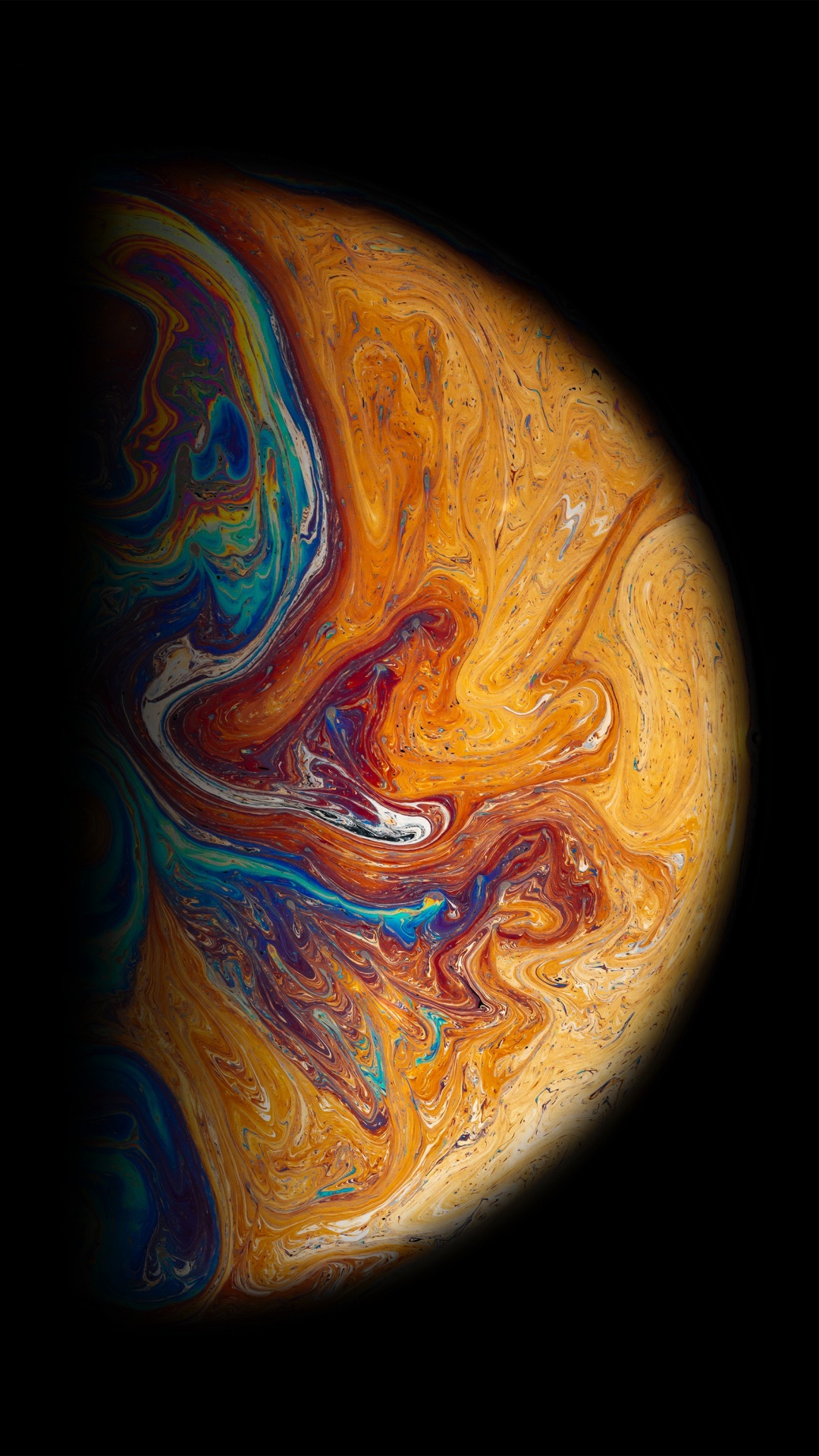 Обои земля, планета, арт, космос, краска в разрешении 1080x1920