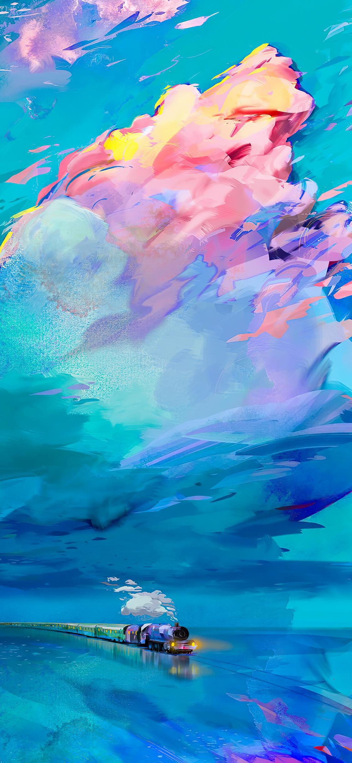 Обои живопись, soundcloud, вахьяхси, плейлист в разрешении 1125x2436