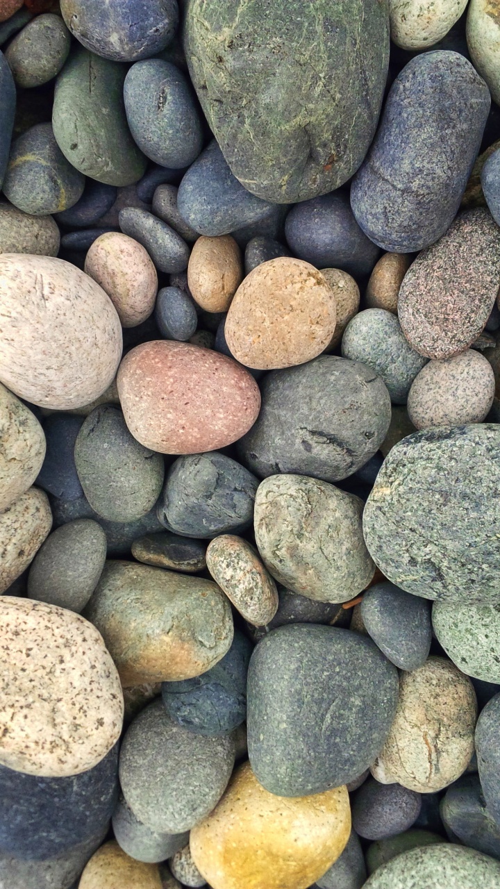 Обои рок, булыжник, гравий, материал, пластик в разрешении 720x1280