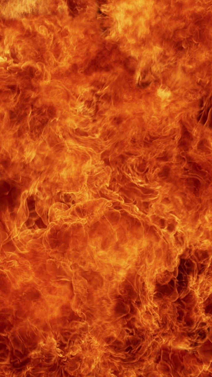 Обои пламя, огонь, Апельсин, огонь текстура, текстура в разрешении 720x1280