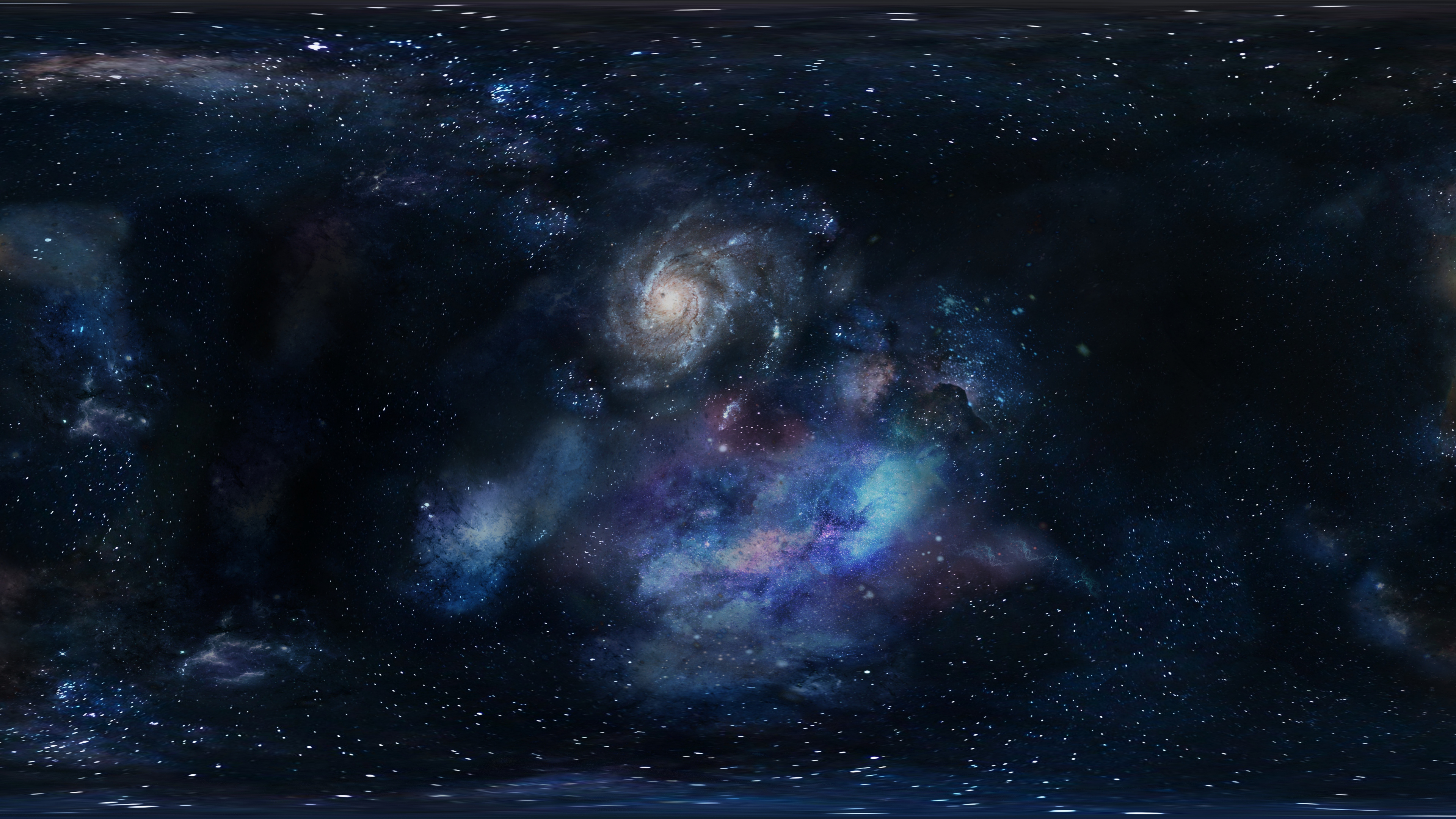 Обои Галактика, космос, космическое пространство, атмосфера, астрономический объект в разрешении 3840x2160