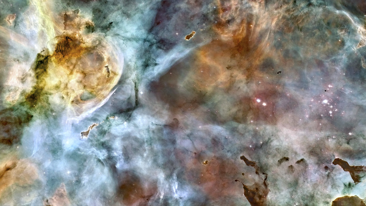 Обои космический телескоп Хаббл, туманность киля, туманность, астрономический объект, космос в разрешении 1280x720