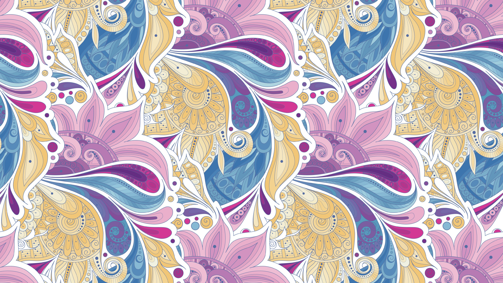 Обои Пейсли, ткань, визуальное искусство, арт, дизайн в разрешении 1920x1080