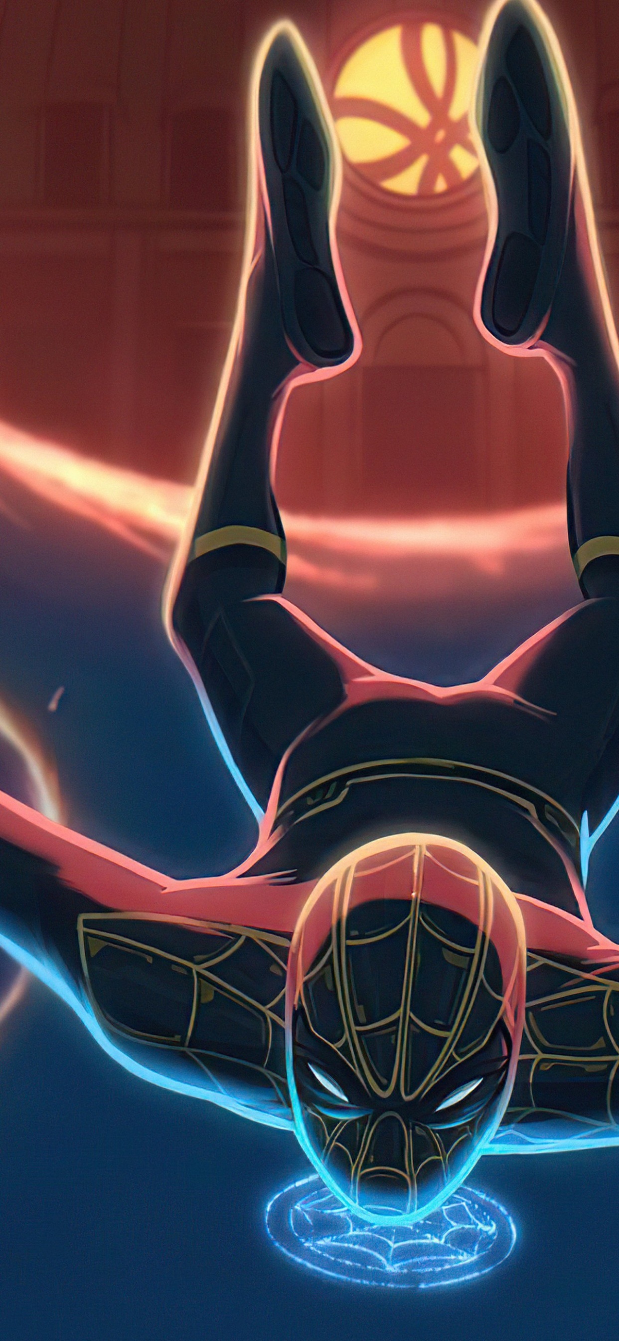 Обои Человек-паук: Нет пути домой, человек-паук, Доктор Стрэндж, Студия Marvel, мышца в разрешении 1242x2688