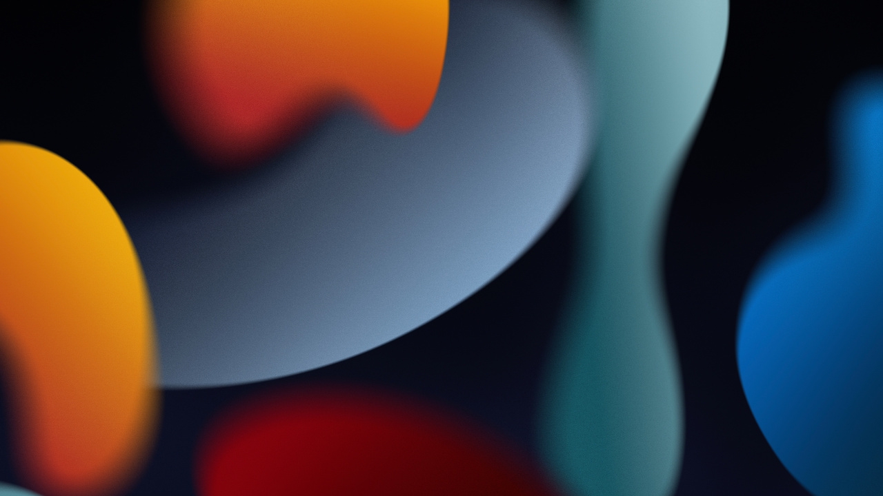 Обои iOS 15, Official Stock Wallpaper, Original Quality (WWDC21 – Dark) в разрешении 1280x720