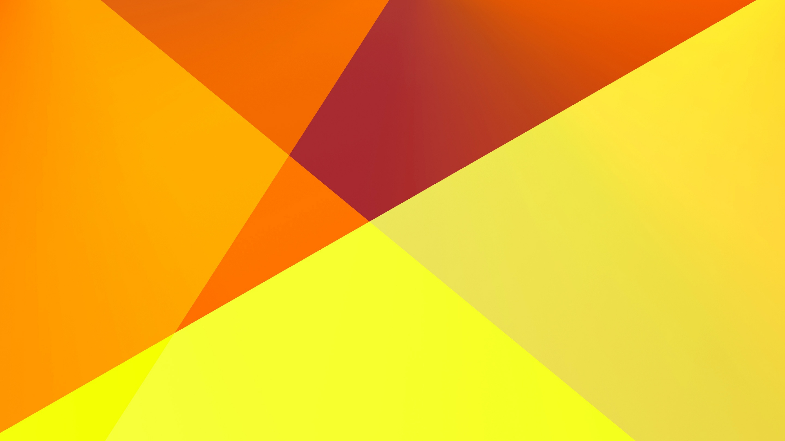 Обои Апельсин, желтый, линия, треугольник, угол в разрешении 2560x1440