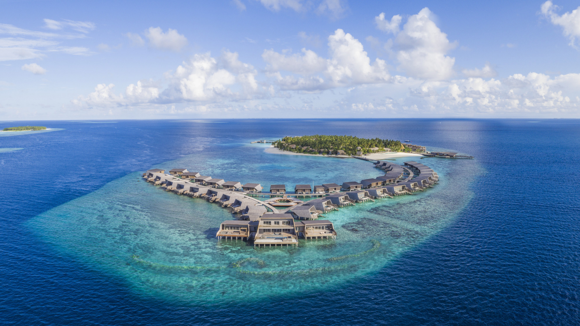 Обои прибежище, Остров, искусственный остров, прибрежные и океанические рельефы, островок в разрешении 1920x1080