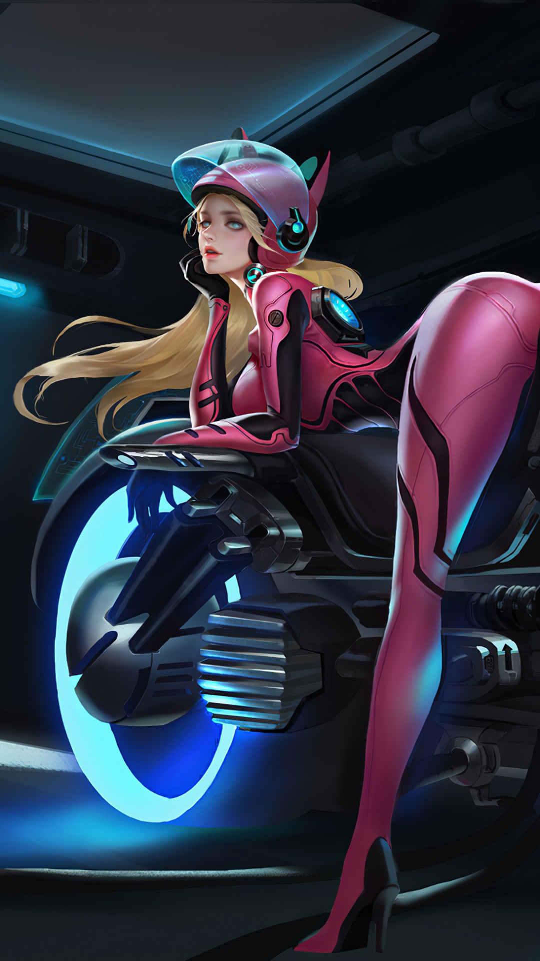 Обои tron, шина, колесо, автомобильные шины, автомобильное освещение в разрешении 1080x1920