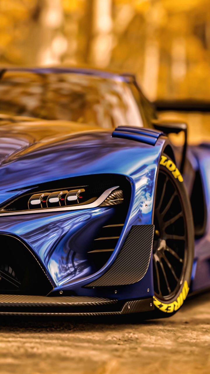 Обои спорткар, Toyota Supra, легковые автомобили, toyota, Тойота ФТ-1 в разрешении 720x1280