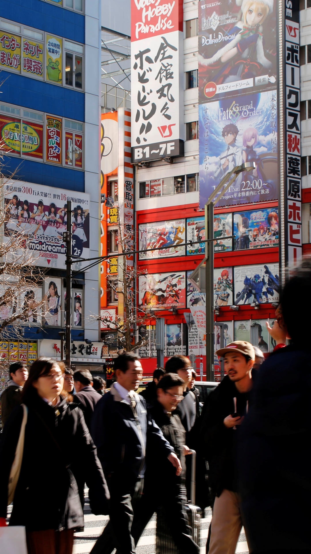 Обои пешеход, толпа, городской район, улица, город в разрешении 1080x1920