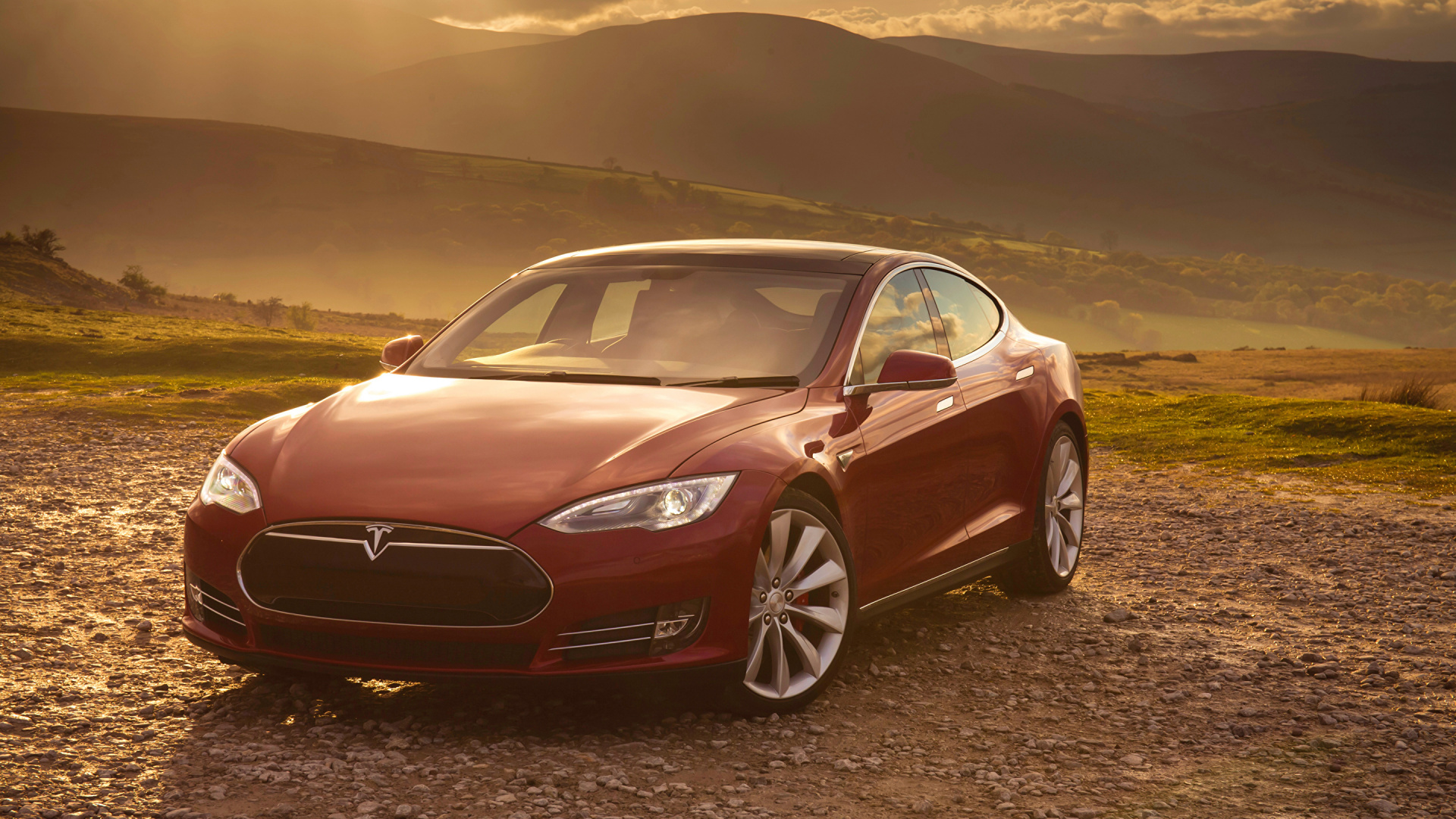 Обои Tesla Model S, Тесла Модель 2014 Года С, Tesla Model 3, Tesla Model X, авто в разрешении 1920x1080