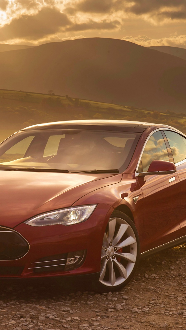 Обои Tesla Model S, Тесла Модель 2014 Года С, Tesla Model 3, Tesla Model X, авто в разрешении 720x1280