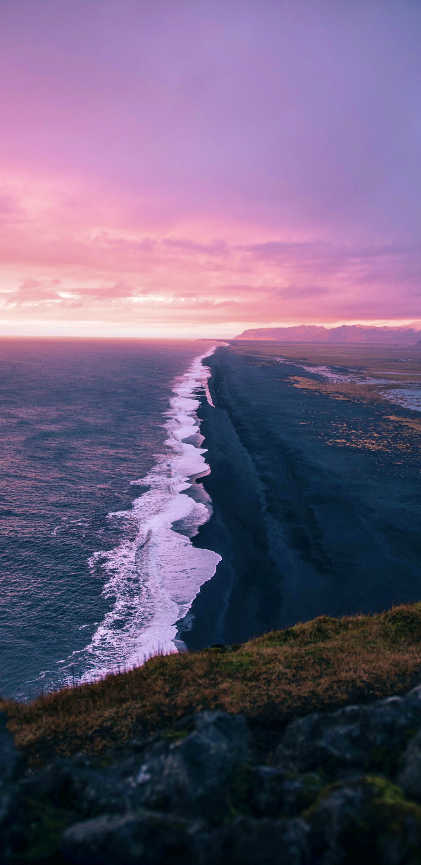 Обои андроид, облако, вода, атмосфера, послесвечение в разрешении 1440x2960