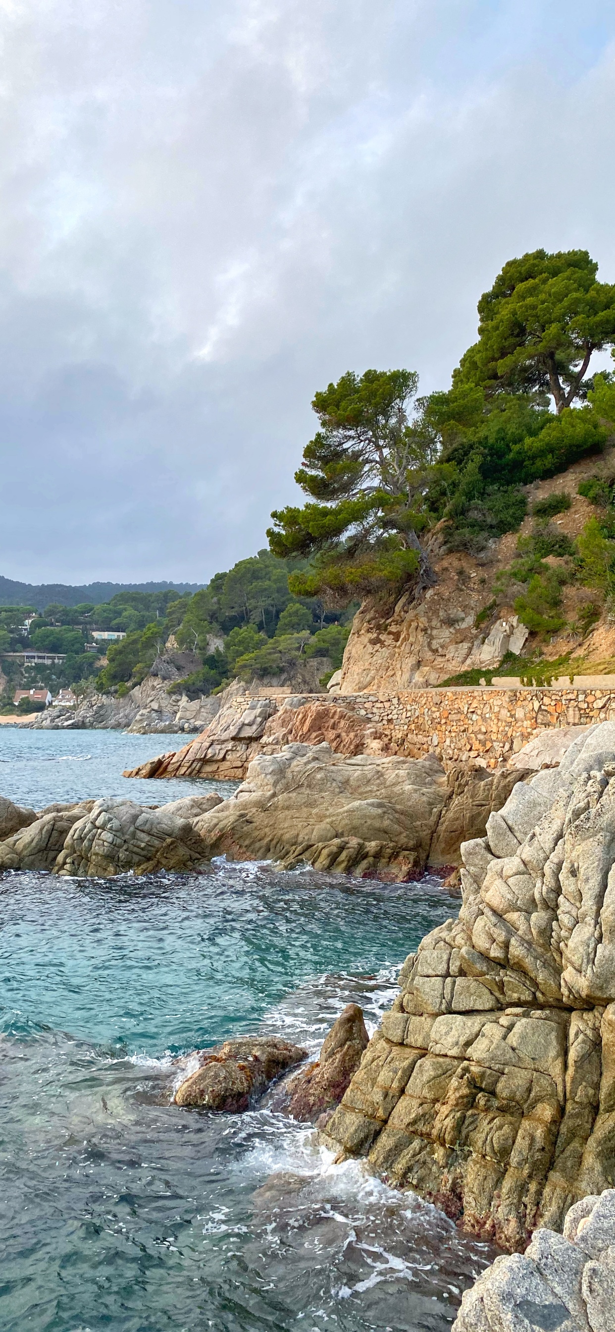 Обои побережье, водоем, гидроресурсы, рок, мыс в разрешении 1242x2688