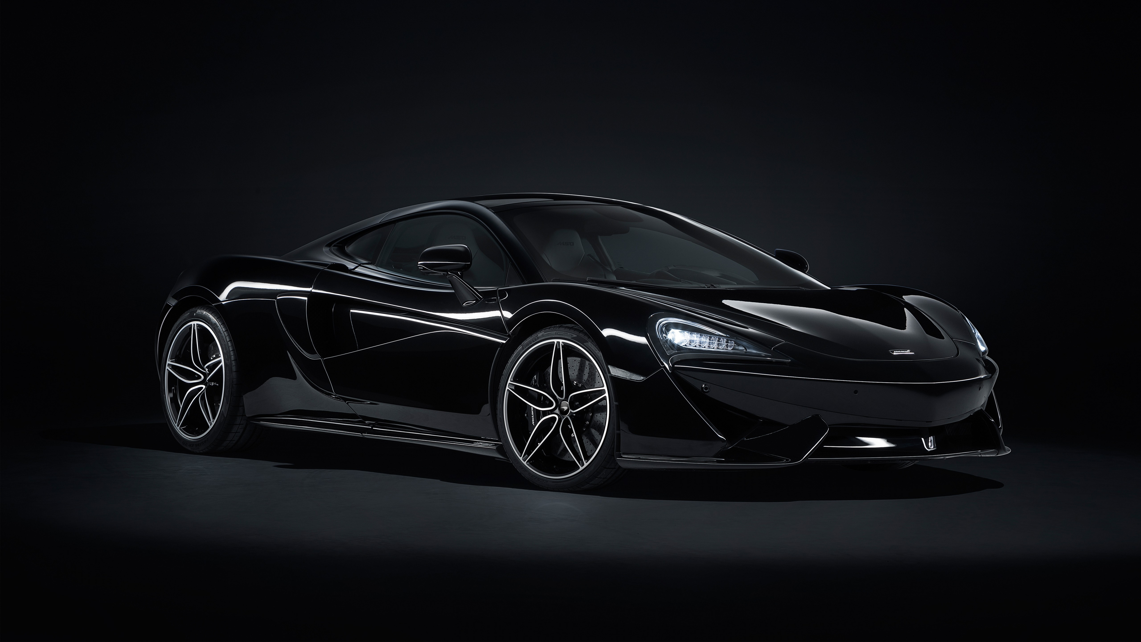 Обои черный макларен, Макларен 2018 570GT, mclaren automotive, Макларен, Король в разрешении 3840x2160