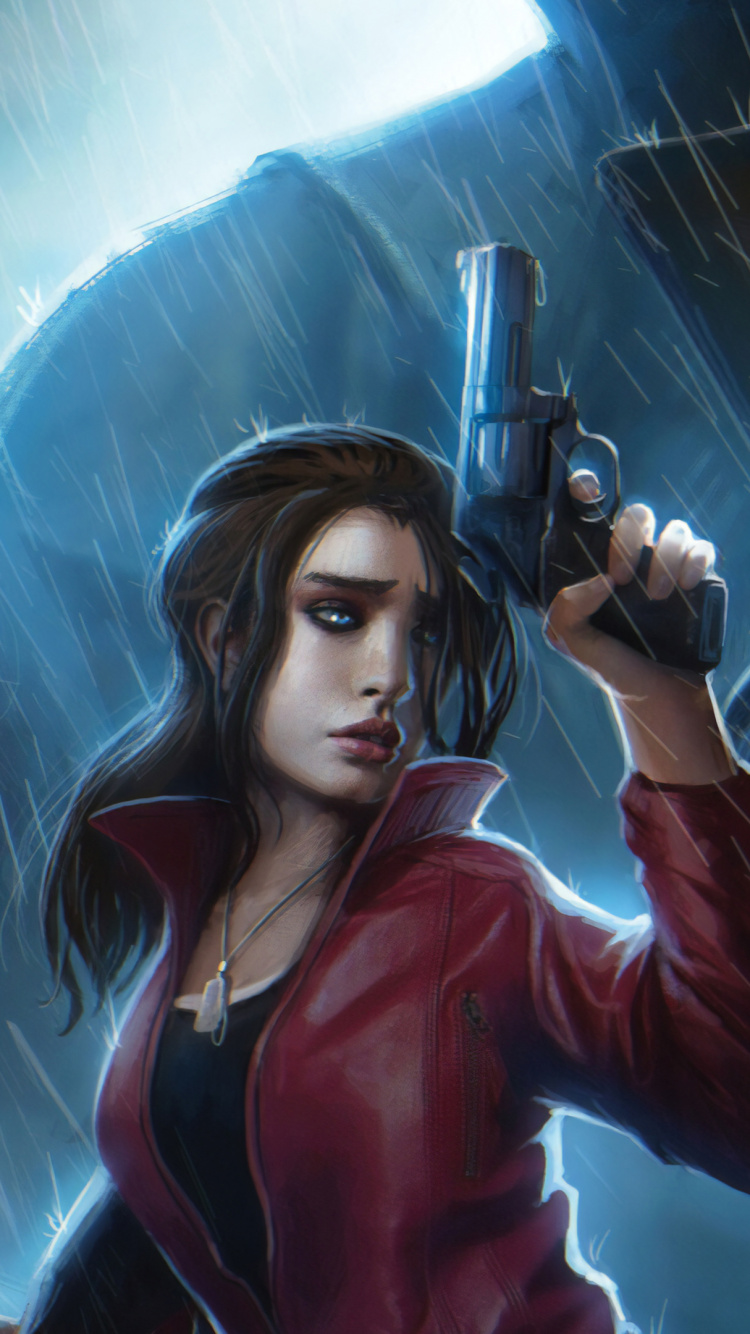 Обои Обитель Зла 2, Клэр Редфилд, Леон С Кеннеди, Ады Вонг, кино в разрешении 750x1334