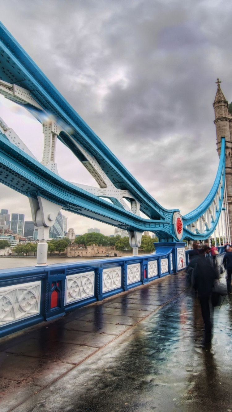 Обои тауэрский мост, лондонский Тауэр, река темза, лондонский мост, подвесной мост в разрешении 750x1334