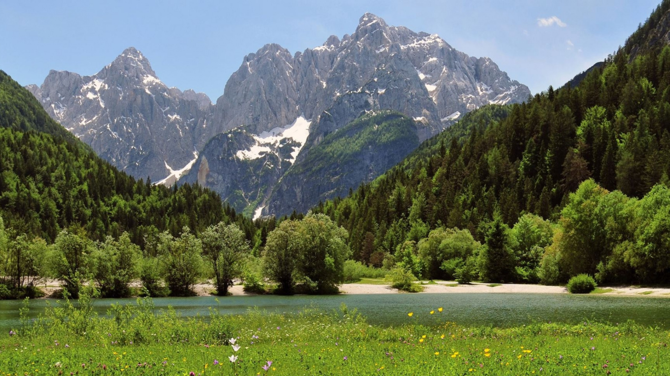 Обои Юлийские Альпы, бритва, присойник, uiagm, гора в разрешении 1366x768