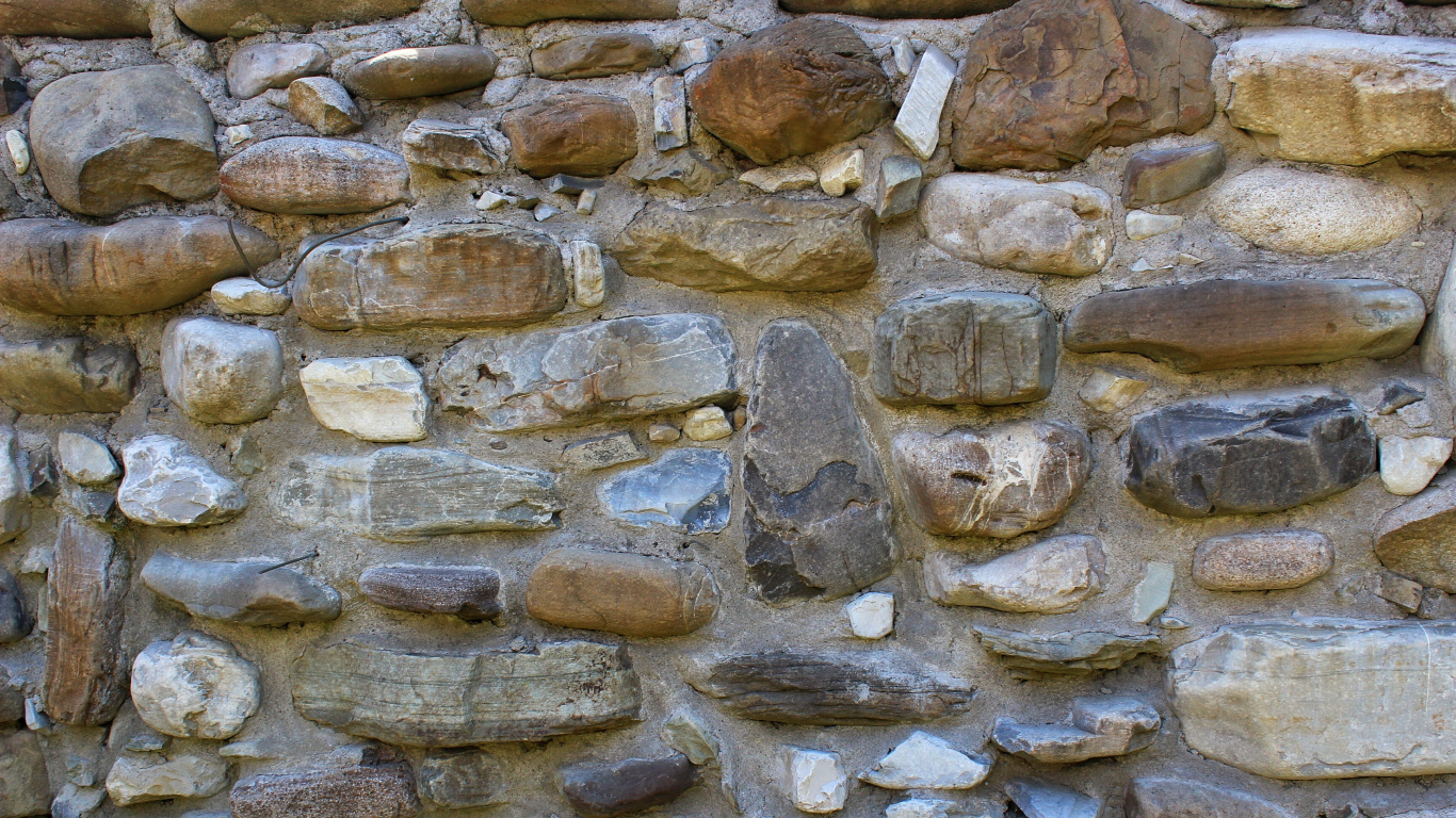 Обои каменная стена, стена, рок, булыжник, археологический памятник в разрешении 1366x768