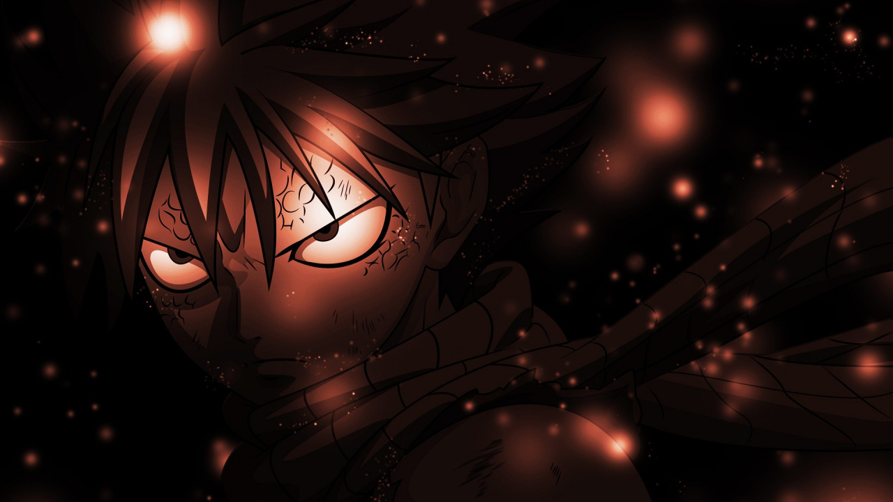 Обои Нацу Драгнил, фейри Тейл, Дракон Slayer, аниме, вымышленный персонаж в разрешении 1280x720