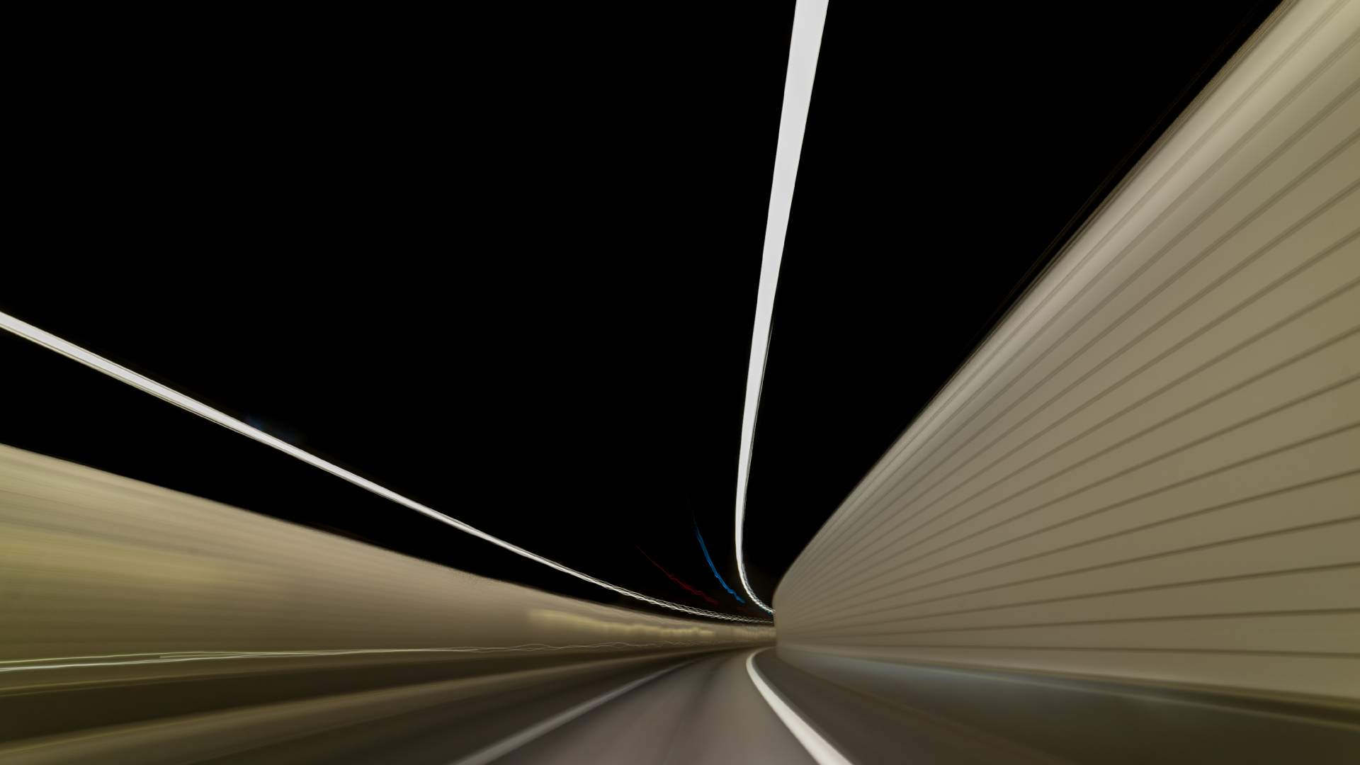 Обои дорога, дневное освещение, туннель, линия, свет в разрешении 1920x1080