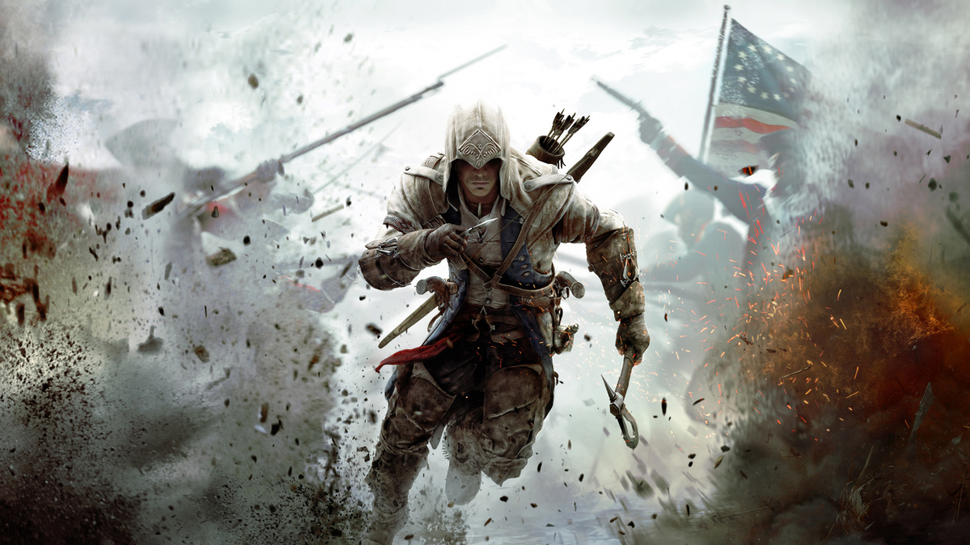 Обои assassins creed, Assassins Creed III, assassins creed syndicate, assassins creed unity, ubisoft в разрешении 1366x768