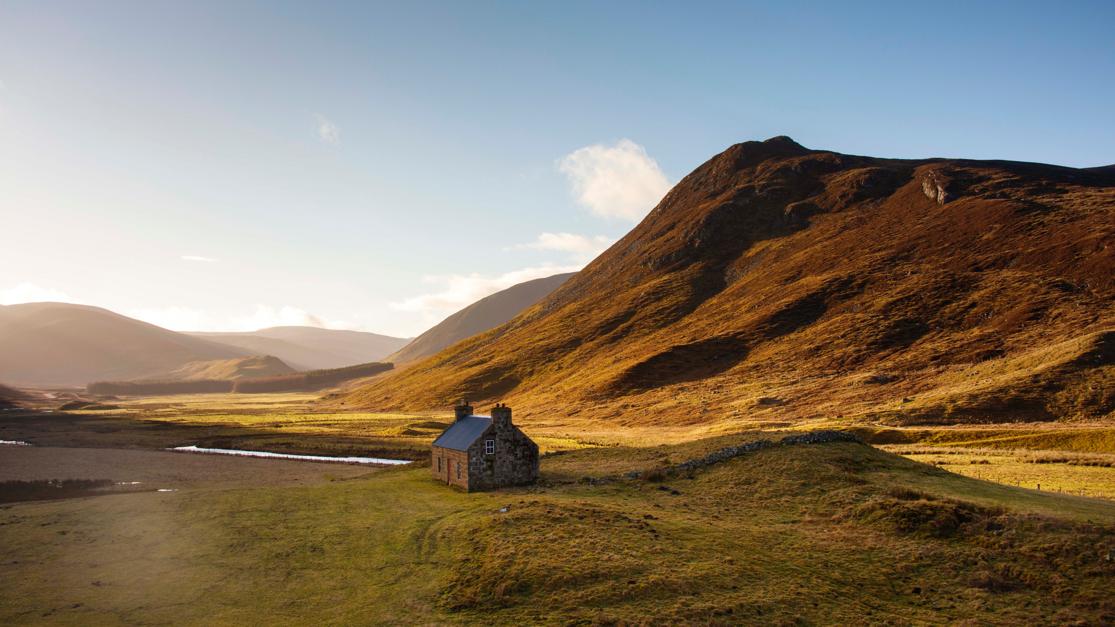 Обои нагорье, Вест-Хайленд-Уэй, Шотландское нагорье, облако, гора в разрешении 3840x2160