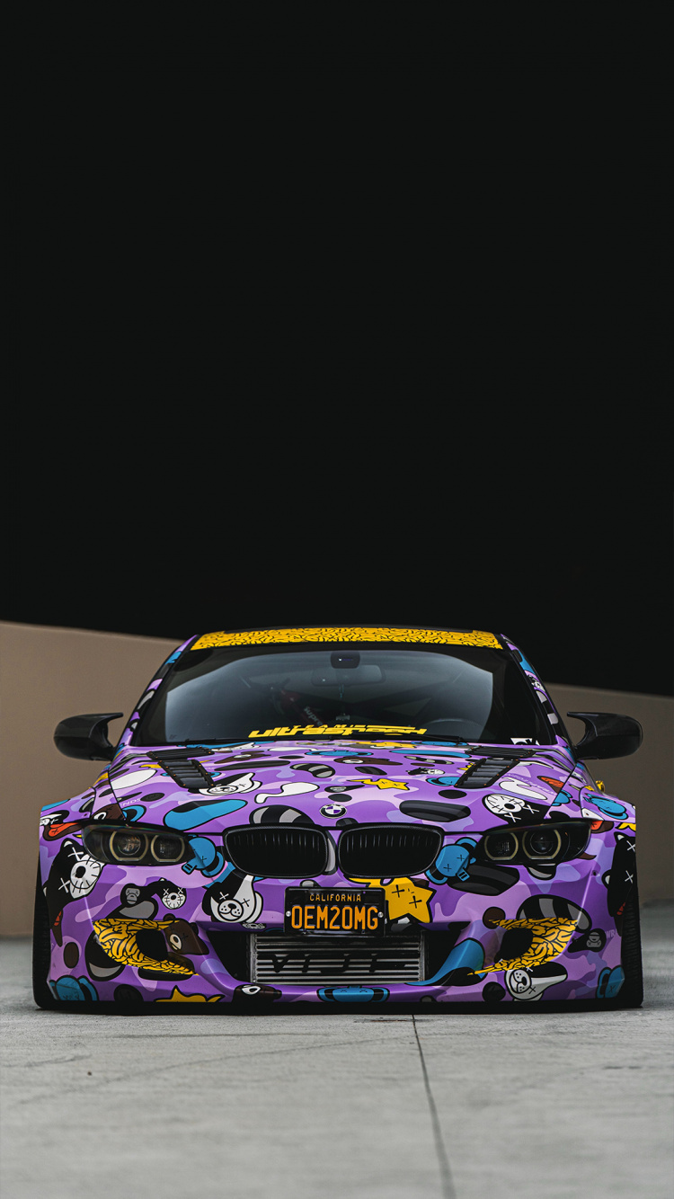 Обои bmw, пользовательские автомобиль, автогонки, спорткар, легковые автомобили в разрешении 750x1334