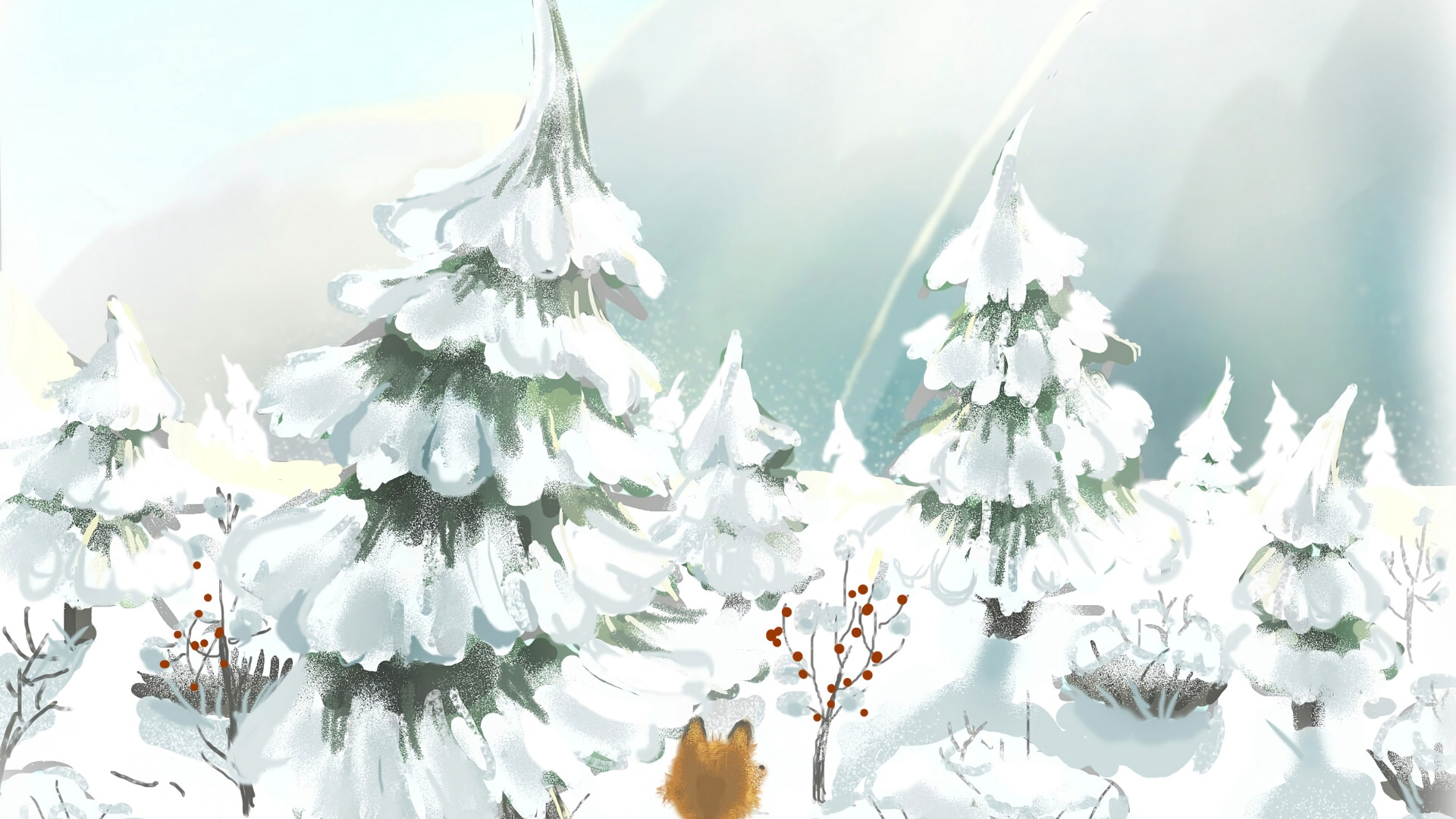 Обои елка, Рождественский день, семейства сосновых, пихта, зима в разрешении 1920x1080