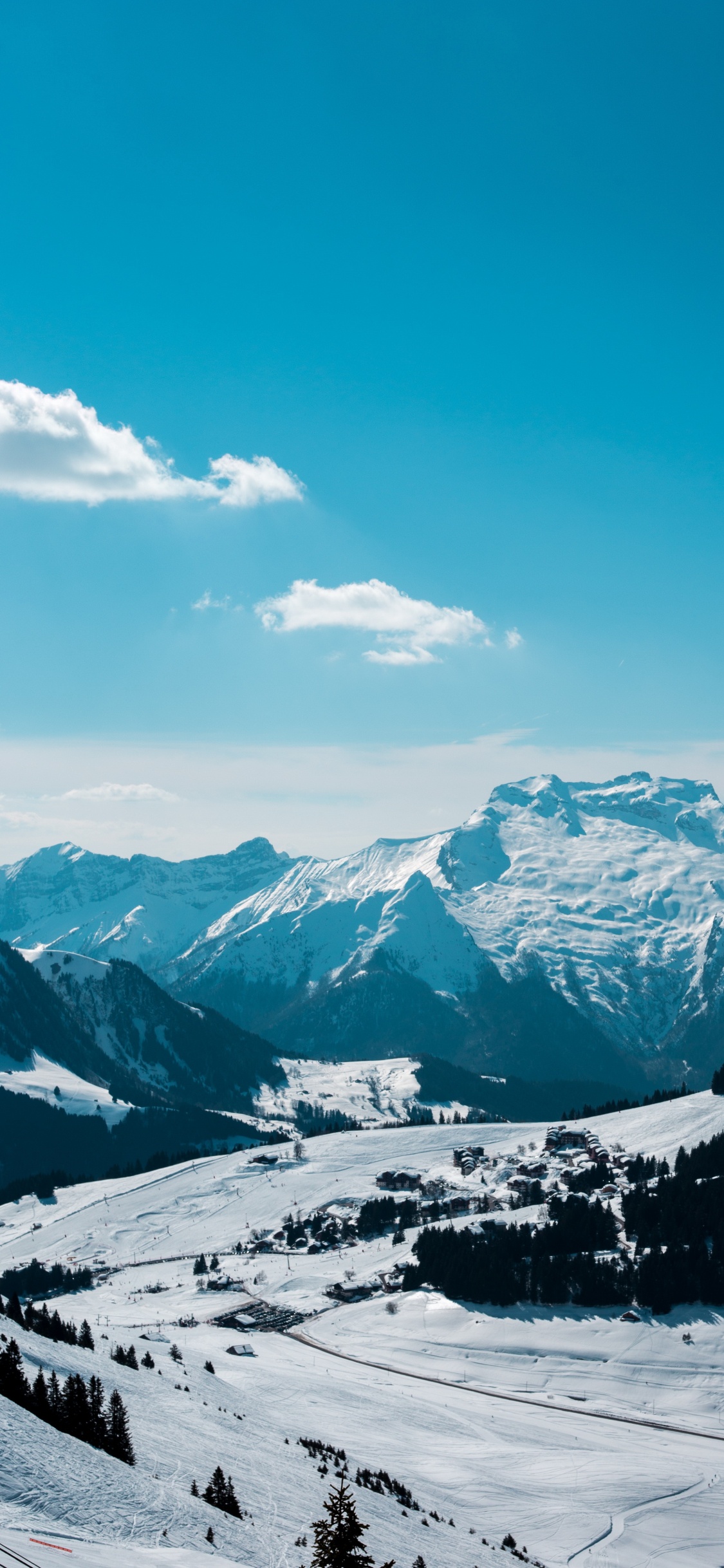 Обои камера, смартфон, андроид, облако, гора в разрешении 1125x2436