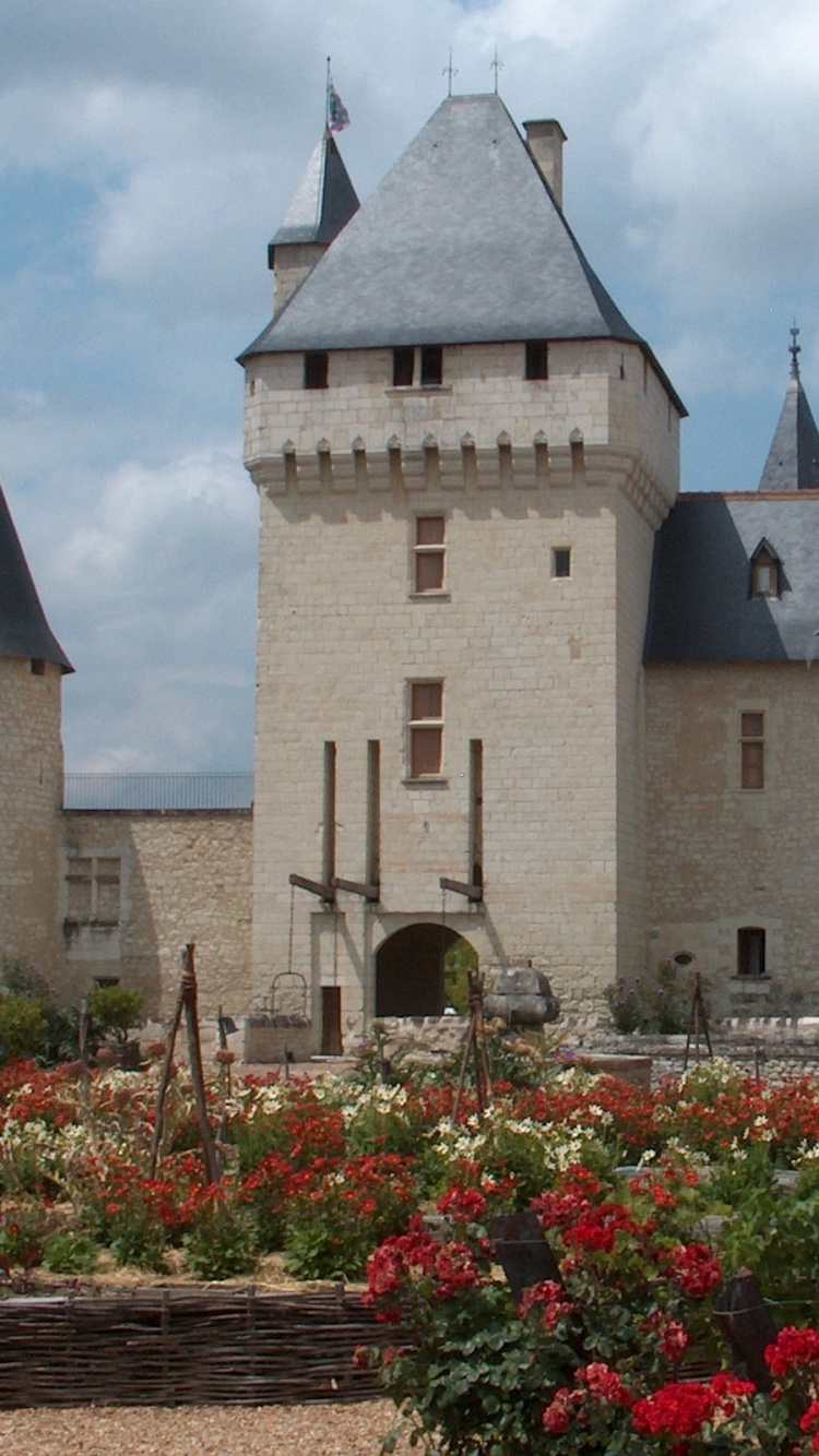 Обои Chteau дю Rivau, сказка, здание, замок, средневековая архитектура в разрешении 750x1334