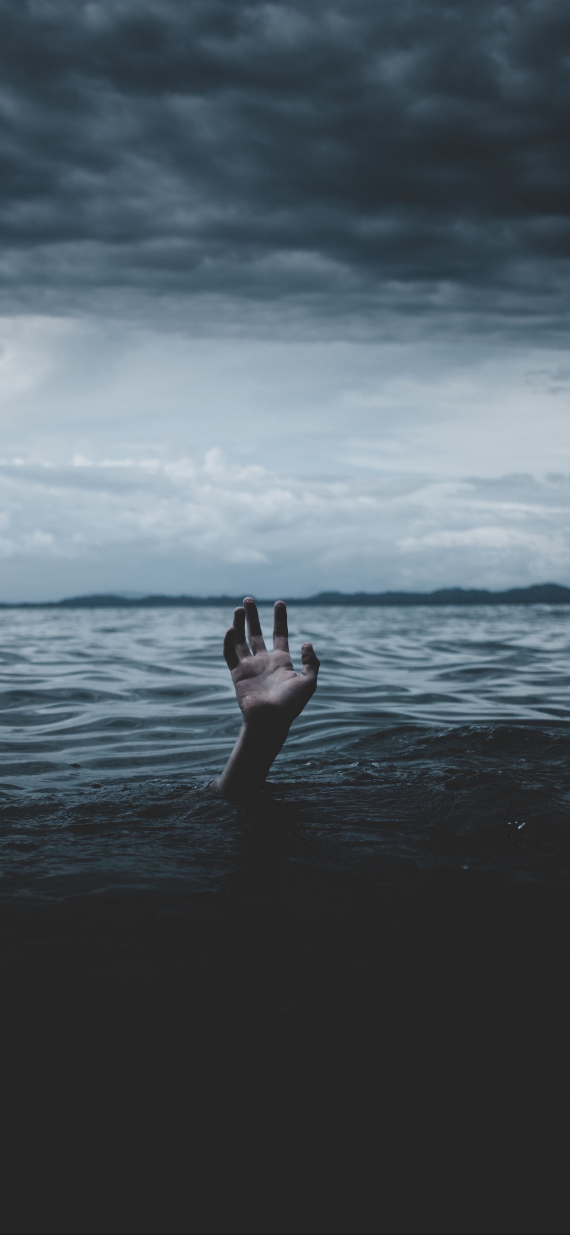 Обои эстетика темного гранжа океана, океан, эстетика, море, природа в разрешении 1125x2436