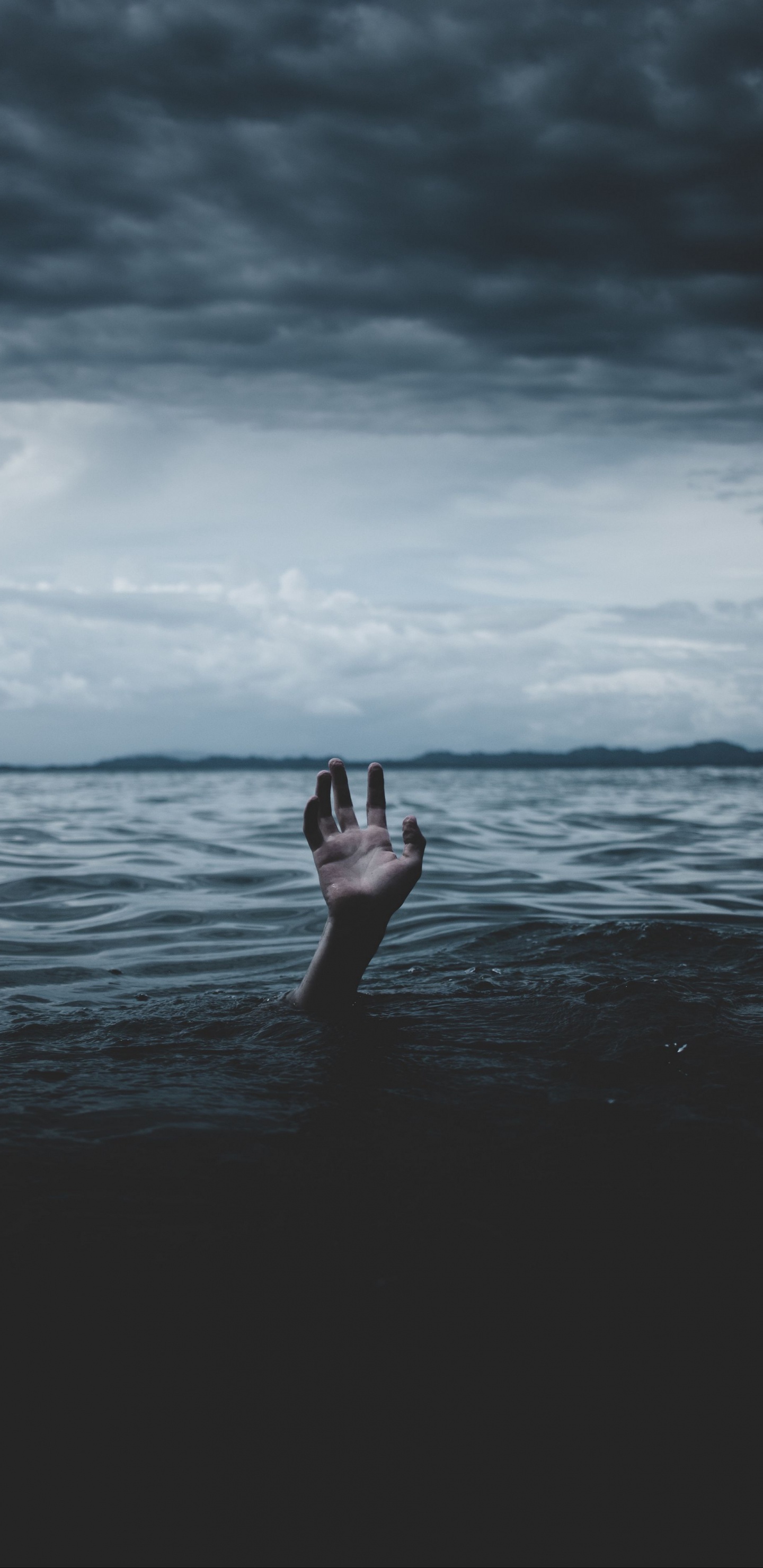 Обои эстетика темного гранжа океана, океан, эстетика, море, природа в разрешении 1440x2960