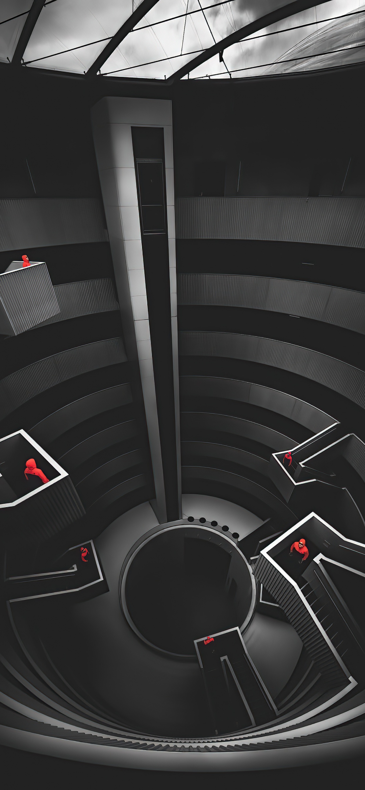 Обои свет, легковые автомобили, полутона и оттенки, автомобильные запчасти, темнота в разрешении 1242x2688