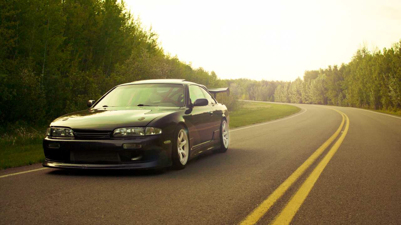 Обои Ниссан Сильвия, авто, семейный автомобиль, дорога, мощные машины в разрешении 1280x720