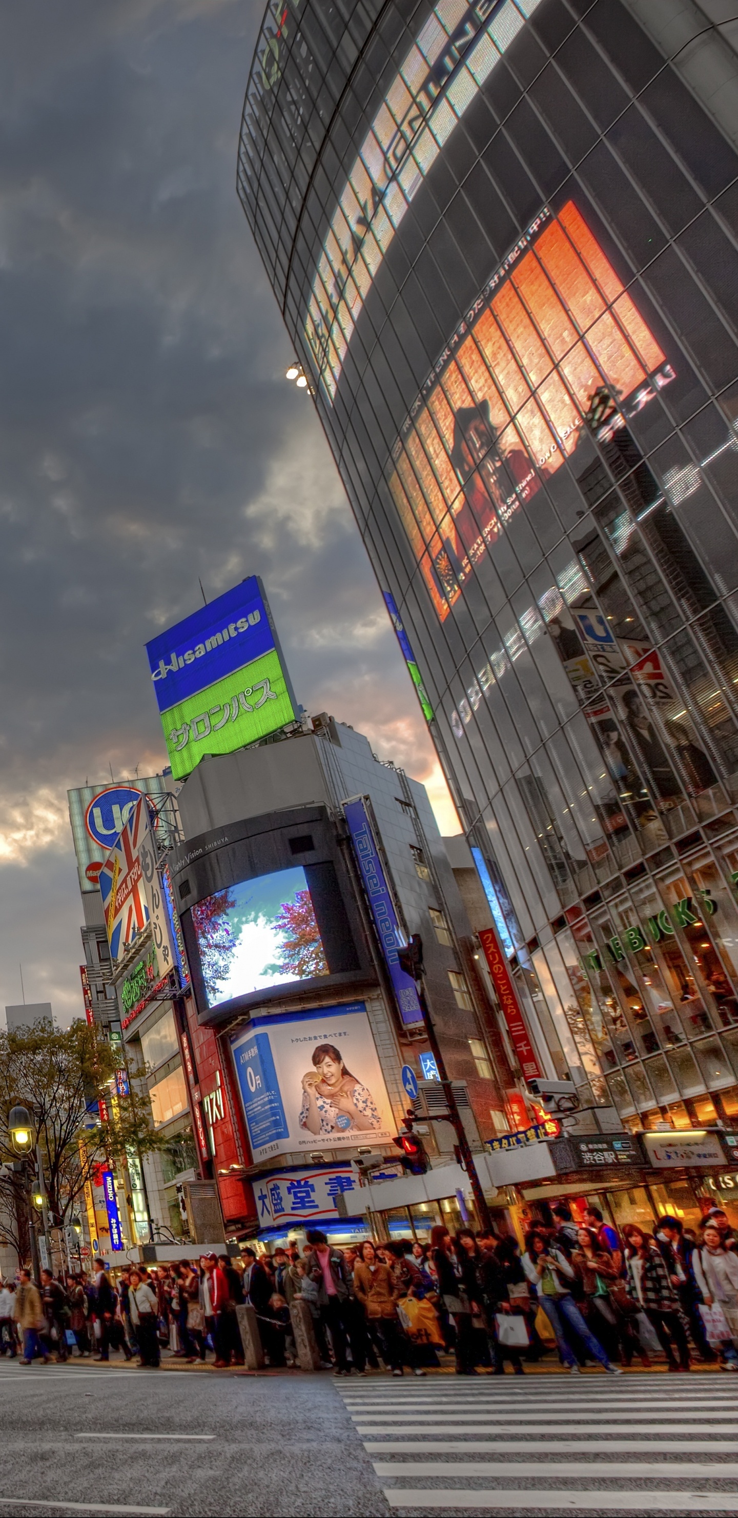 Обои городской пейзаж, город, городской район, метрополия, небоскреб в разрешении 1440x2960