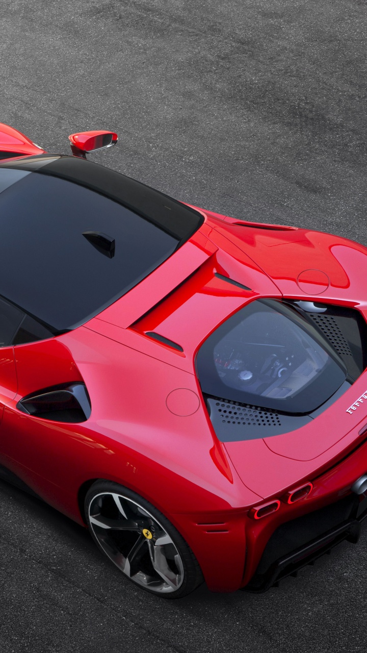 Обои SF90 Ferrari на Женевском автосалоне, laferrari, авто, спорткар, Макларен Speedtail в разрешении 720x1280