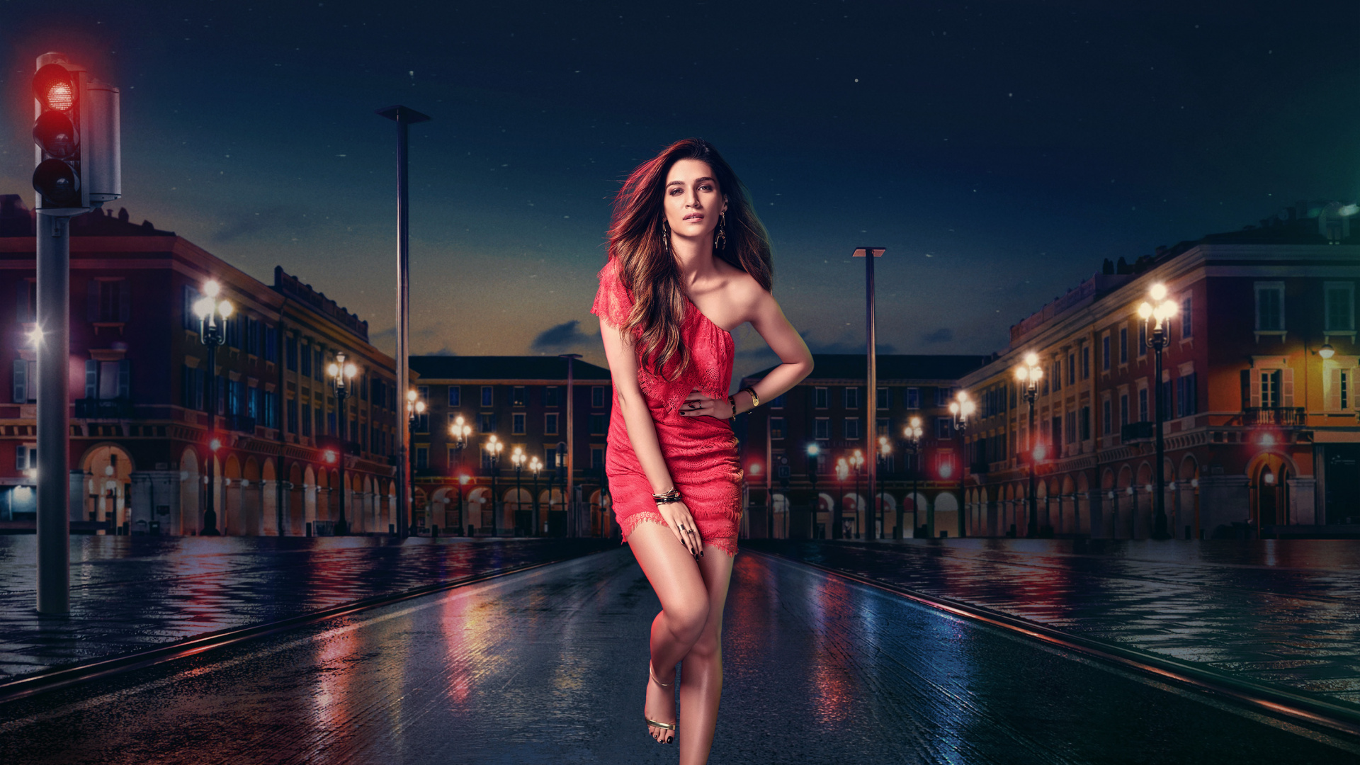 Обои Болливуд, актер, ночь, полночь, девушка в разрешении 1920x1080